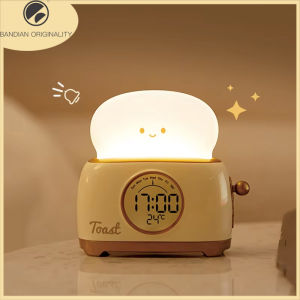 Kid Alarm Clock LED Night Light Digital Clock Childrens Sleep Trainier For Home Bedroom Bedside Cute Temperature Display Reloj2026