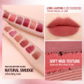 O.TWO.O Velvet Matte Liptint Lip & Cheek Mud Dual-use Lip Clay High Pigmented Long Lasting Not Dry Concealing Lip Lines Liquid Lipstick. 