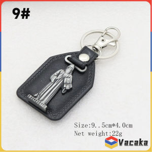 Vacaka Metal Keychain Cross Leather Keychain for Small Gift Mens Car Keychain