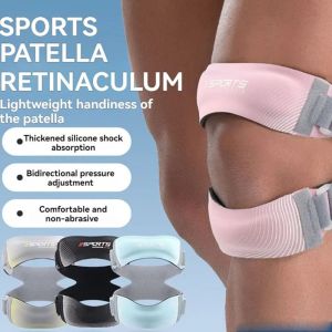 CIEGGG Double Silicone Pads Patella Knee Brace Adjustable Pressurized Tendon Support Strap Knee Stabilizer Ergonomic Knee Wrap Sleeve for Men Women