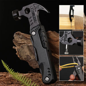 Multifunctional Pliers Multitool Claw Hammer Stainless Steel Tool With Nylon Sheath For Outdoor Survival Camping Hunting Hiking