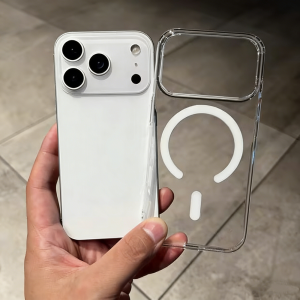 Luxury Acrylic Clear Plastic Ultra Thin For Magsafe Case for iPhone 17 Air 16 15 14 Plus 13 12 11 Pro Max Camera Protect Cover