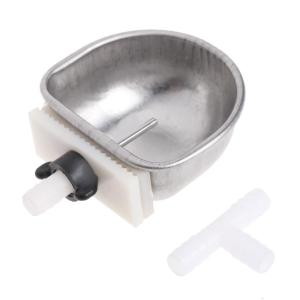 Rabbit Water Feeder Stainless Steel Bowl Automatic Nipple Drinker Ferrets Chinchilla Rodent Poultry Drinking System Set