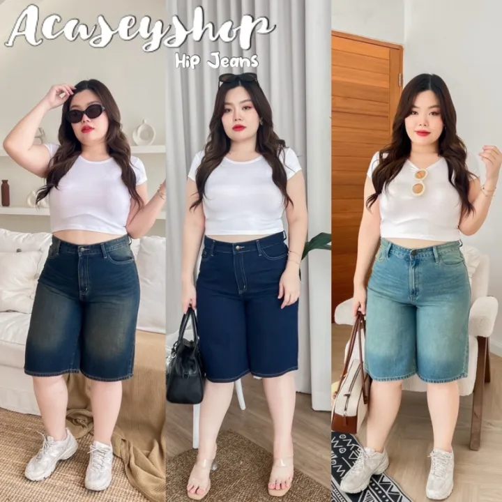 Acasey กางเกงยีนส์ผู้หญิง ขาสั้น 5ส่วน เรียบ รุ่น SUMMER SHORT🏖️ กางเกง ...
