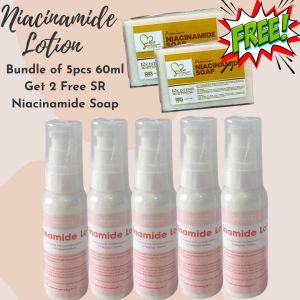 5pcs Niacinamide Lotion Bundle Get 2 Free SR Niacinamide Soap
