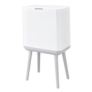 Ready Stock in SG Stand Dustbin  two Compartments Wet and Dry Large Capacity Dustbin Waste bin RubbishTrash bin