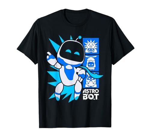 Men's cotton T-shirt Ripple Junction X Astro Bot Rescue Mission Victory ...