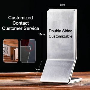 『Ymt.bhd』NO.1-100 Stainless Steel Table Number Holder Set Professional Digital Sign Display Stand for Banquet Café and Business Event Organization 可定制桌号牌