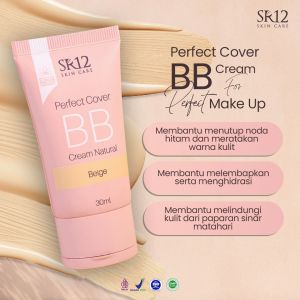 SR12 Perfect Cover BB Cream Natural Beige Anti Luntur Tahan Lama BPOM
