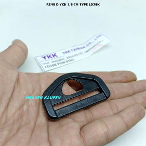 Ring D Tas 38 cm YKK Type LD38K Material Poly Acetal POM Warna Hitam Bagus Kuat Harga Per 4 Biji