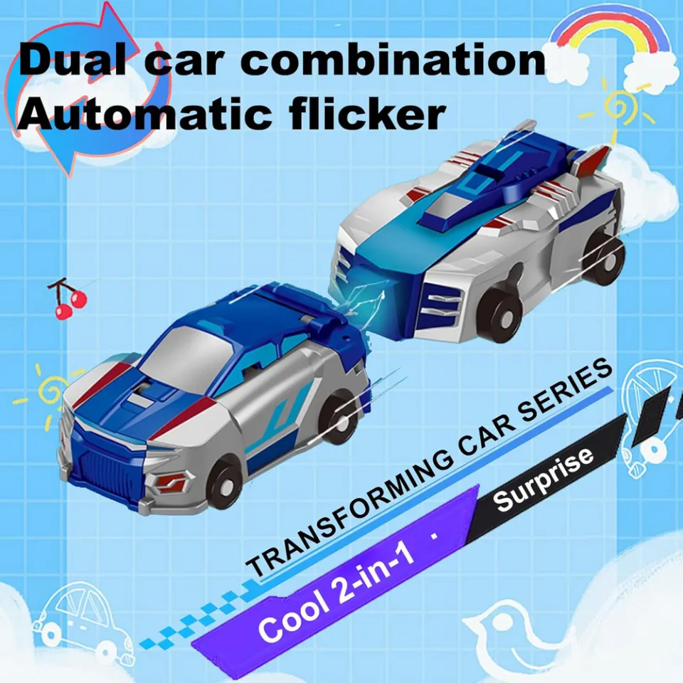 New Arrival】 2 in 1 Transforming Unicorn Car Toy Car Transform Unicorn  Figurines Pegasus Unicorn Magnetic Impact Deformation Car | Lazada Singapore