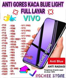 ANTI GORES KACA BLUE LIGHT / TEMPERED GLASS BLUE LIGHT FULL COVER FOR VIVO Y11 / Y12 / Y12i / Y12s / Y15 / Y17 / Y19 / Y20 / Y81 / Y83 / Y91 / Y91C / Y93 / Y95 / Y51 / S1 / S1 PRO / V11 / V11 PRO / V9/ ANTI GORES KACA FULL LAYAR / PELINDUNG LAYAR HP