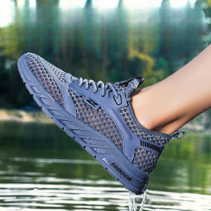 Giày Nam Lưới Thể Thao Thoáng Khí Chống Trơn Trượt Dùng Đi Biển Mặc Ngoài Trời