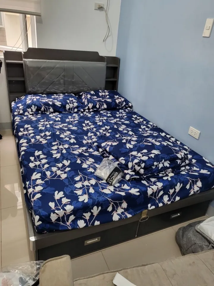 ✲Storage Bed Frame single double full queen king with Footboard