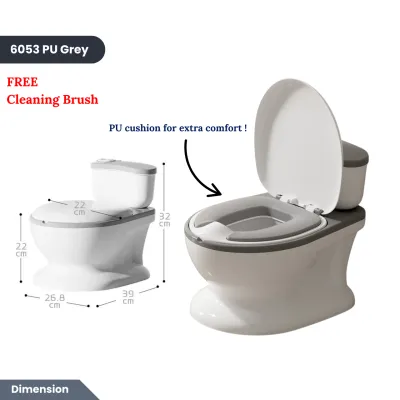 Easyhome.sg | Kids Potty Training Toilet | Realistic Toddler Potty Chair with Removable Inner Pot & Tissue Holder | BPA-