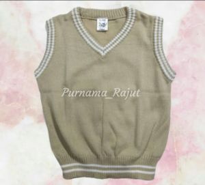 Rompi rajut korean style pria wanita vest Sekolah tk sd smp sma warna hitam navy dongker maroon merah coksu cream biru denim abu