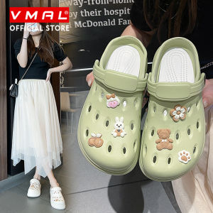 VMAL Original Women Sandals High Quality Casual Shoes Soft Sole EVA Hole Shoes Women Clogs Outdoor Beach Slippers Women Garden Shoes 36-45