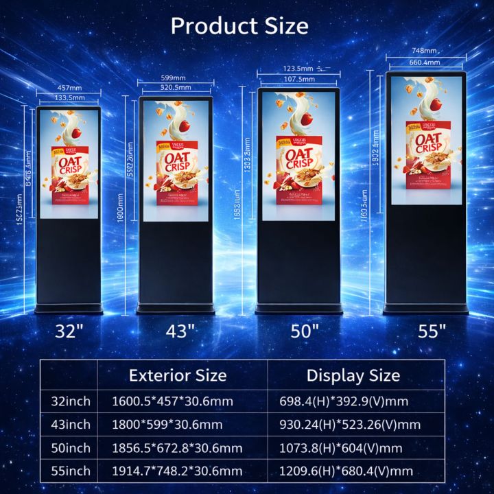 32"%2043"%2050"%20Touchscreen%20Kiosk%20Floor%20Standee%20Vertical%20Screen%201080%20Full%20HD%20Advertising%20Player%20Digital%20Signage%20-%20Image%209