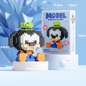 MEKANSM DIY 3D Puzzle Toy Brick Block Hadiah Mini Blok Karakter Kartun Lucu Mainan Balok Susun Mainan Anak Edukatif Untuk Anak