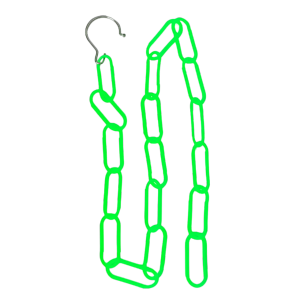 (STAINLESS STEEL) WJS Space Saving Cloth Hanger Ring Chain Up to 110cm Length 18 Rings Slots Premium Stainless Steel Durable ABS Plastic Cloth Hanging Hook Chain Cloth Display Chain Hanging Chain Rantai Penyankut Pakaian 衣柜挂链 (FREE RM50 VOUCHER)