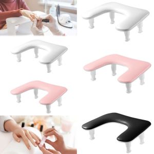 DANDARU Nail Manicure Tools Manicure Arm Rest U-Shaped Silicone Hand Stand Rest Professional Adjustable Height Hand Pillow Salon Use