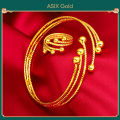 ASIX GOLD Original 916 Korea Gold Women's Bracelet Ring Set. 