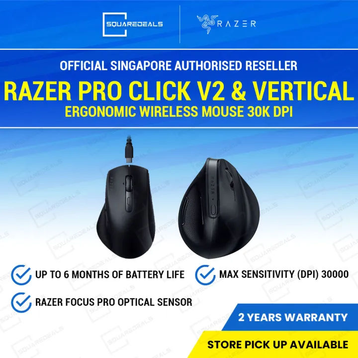 Razer Pro Click V2 and Pro Click V2 Vertical Right handed Ergonomic ...