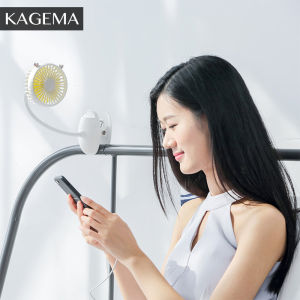 KAGEMA Mini Portable Table Standing Fan USB Rechargeable Clip Fan 3 Speed Mute Electric Desk Fan