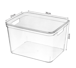 Storage Organizer Container Box Acrylic with Lid
