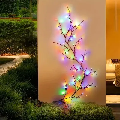 1.9m USB 96LED Willow Branch Lamp Night Light Room Wall Decoration Christmas Decoration Tree Light