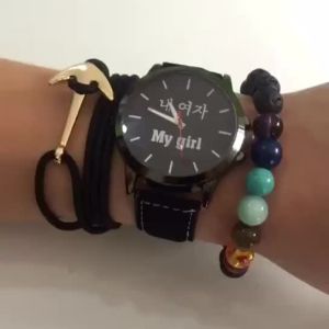 New Creative Garnet Prehnite Bracelet Woven Bracelet Jewelry Source Natural Stone Bracelet