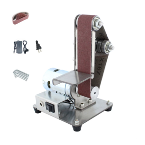 Small Belt Grinding Tool with Variable Speed Control High Torques Grinder Compact Sanding Machine for Detailed Finishing