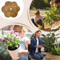 Coco xơ trọ Vòng MULCH MAT RING COIR CEIR RING Đĩa trồng hình hoa COCO NOIR Planter Mulch Mat Protector Plant Vòng đĩa cho ngoài trời trong nhà typical. 