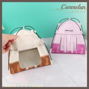 [Carmelun] 1 Set Miniature Simulated Outdoor Tent Ornament 1:12 Scale Dollhouse Camping Tent Model Decoration DIY Accessories Photo Props