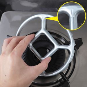 15.5cm Stainless Steel Gas Stove Bracket Stand Universal Pan Rack Stove Small Pot Rack Milk Pot Holder Non-slip