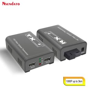 HDMI เข้ากันได้ Extender ไฟเบอร์ออปติกชุด HDMI เข้ากันได้กว่าสวิทช์ HDMI-เข้ากันได้กับใยแก้วนำแสงวิดีโอรับส่งสัญญาณ