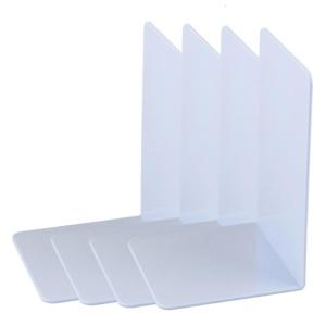 4 pcs Acrylic bookends l-hình dạng bookends Kệ chặn sách trang trí Chặn sách cuốn sách chủ sở hữu cuốn sách stoppers cho thư viện văn phòng