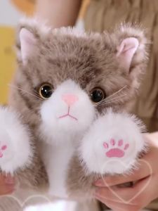 New 40/53cm Black Lying Cat Plush Toys Soft Simulated Cat Plushie Dolls Stuffed Animal Lovely Birthday Gift2026