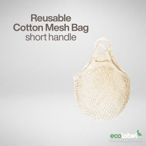 Eco-friendly Reusable Cotton Mesh Bag Biodegradable Compostable Sustainable Natural Plant-based ECOFRIENDLY