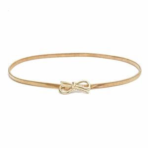 Elegant Bowknot Clasp Waist Chain Adjustable Waistband Metal Waist Chain Alloy Texture Suitable for Various Waist Sizes