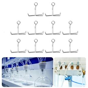 10Pcs Water Stop Clamp Laboratory Latex Tube Clamp Spring Stopper Clip School Experiment Teaching Instrument