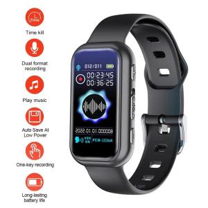 Digital Voice Recorder 4G Wrist Watch Dictaphone Voice Activated Noise Reduction Recording MP3 Player for Business
