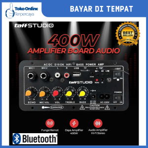 Terima Cepat COD Ampli Board 400w Bluetooth High-Fidelity Bass Power AMP 400w AC 220 V atau DC 12-24 V Full Bass Power Audio Mobil Stereo Untuk Segala Senis Speaker / TaffSTUDIO Amplifier Board Audio Bluetooth USB FM Subwoofer DIY 400W - D10OK