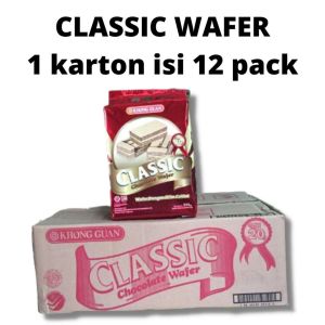 Wafer Khong Guan Classic Kemasan 350g.(Harga Borong Karton Paket 6-12bks).