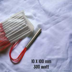 element heating cartridge heater tube stainless 300w 220v 10x100mm dan 10x120mm