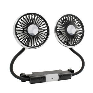 OATSBASF Car Rearseat Double-Headed Fan Truck Hose Strong Wind Usb Fan