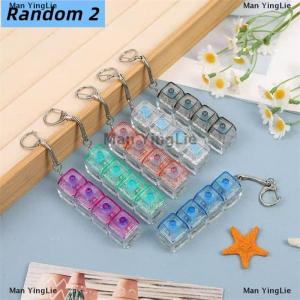 [COD] Man YingLie 1 2 PCS Fidget Decompression Keyboard Silent Luminous Keyring Bag Pendant Stress Relief Toy Antistress Finger Keyboard Game Gift