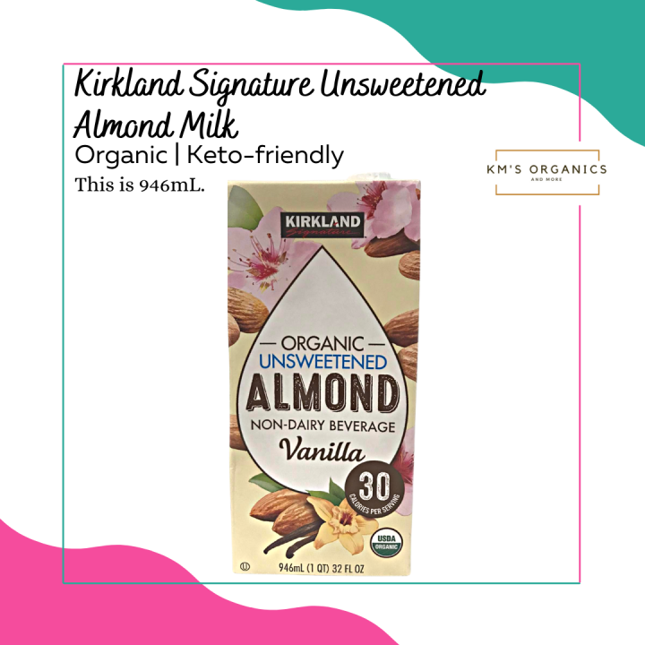 Kirkland Signature Organic Almond Milk Unsweetened Vanilla Lazada PH