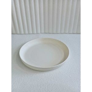 Piring Makan Plastik Diameter 22.5cm Bahan Serat Jerami Gandum Wheat Straw Piring Saji Makan Besar Warna Warni Pastel Cantik