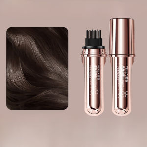 2-In-1 Hair Dye Stick With Comb Long Lasting Temporary Hair Coloring Stick Cover Gray Hair Waterproof Sweat-Resistant Hair Styling Pen Multifunctional Hair Dye Comb